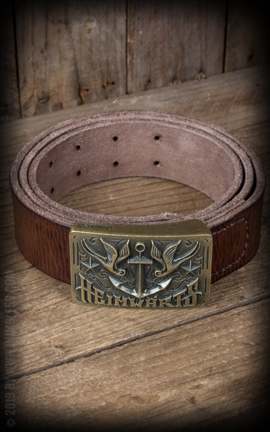 Compass Belt buckle for 4 cm Leather Belts, Antique Silver, 19,20 €
