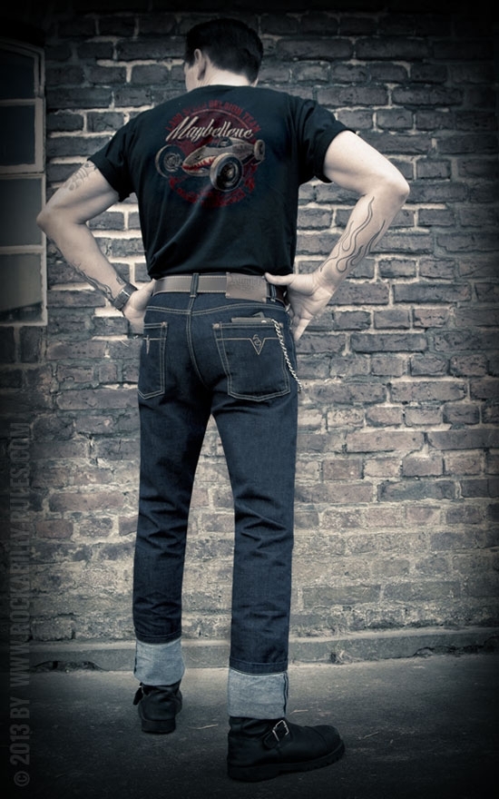 Rumble59 Jeans Male Slim Fit RAW Denim  Rockabilly Denim - 50s Style -  Official Rumble59 Shop for Jeans, Jackets & Clothing